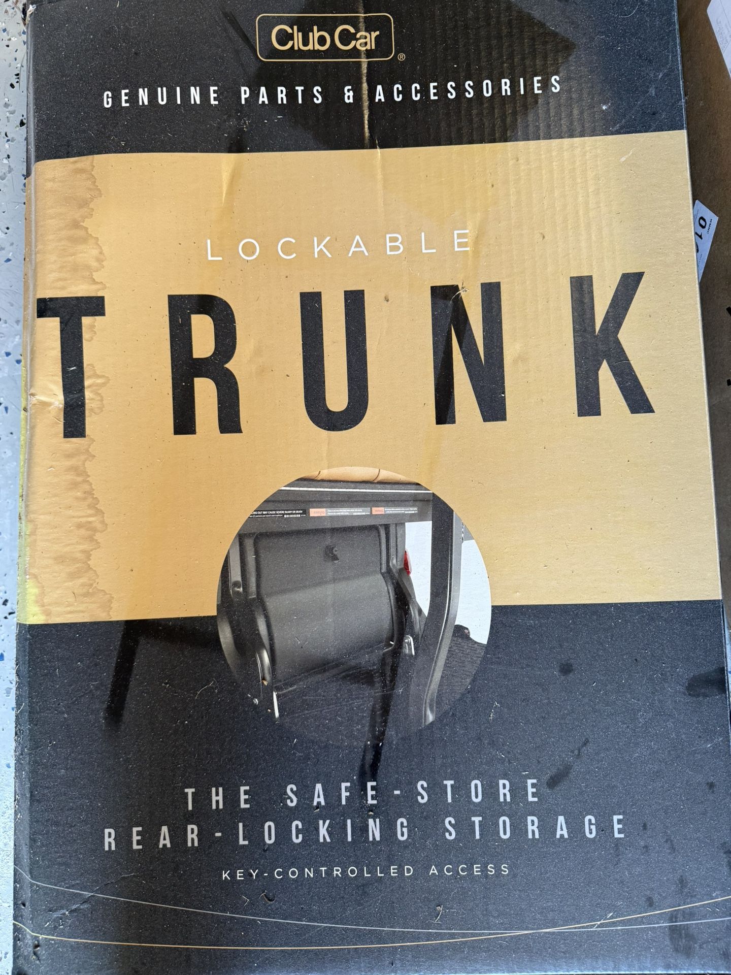 Club Car - Rear Locking Trunk (Golf Cart)