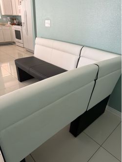 White and black sofa