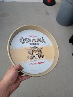 Olympia Beer Vintage Metal Serving Tray
