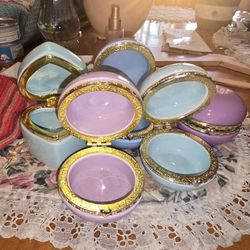 Ceramic Macaroons N Hearts Shaped Trinkit Boxs 