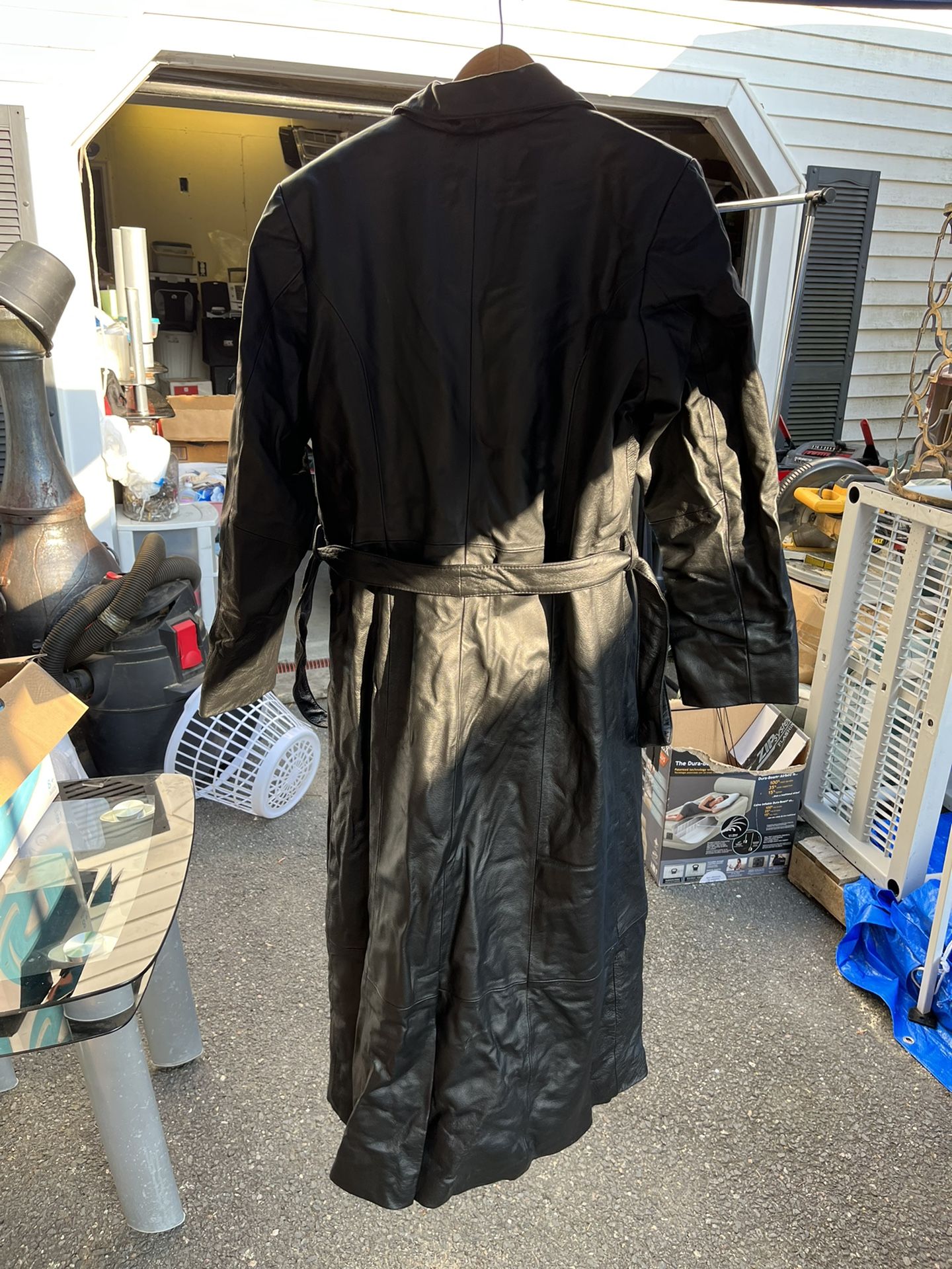 Women Long Leather Jacket