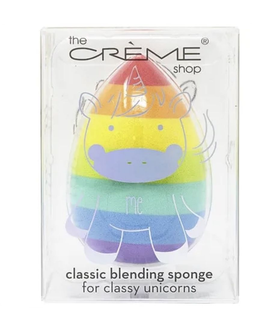 The Crème Shop Unicorn Classic Edge Cut Blending Sponge Rainbow Precision Sponge