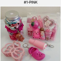 32 PC+15 PC FREE Stationery Set ($60 VALUE) Scunchies Lippies Keychains Hair Clip Bundles Cute CLEARANCE SALE