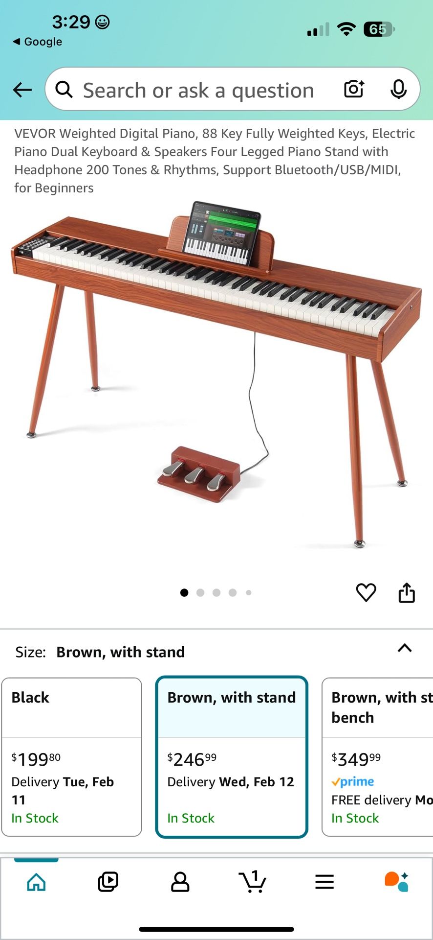 VEVOR Weighted Digital Piano, 88 Key Fully Weighted Keys