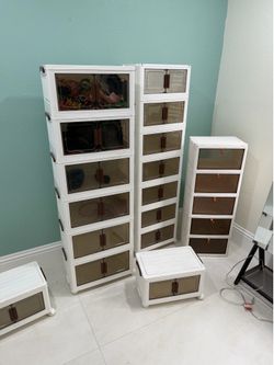 Plastic sturdy containers/ closet or room organizers