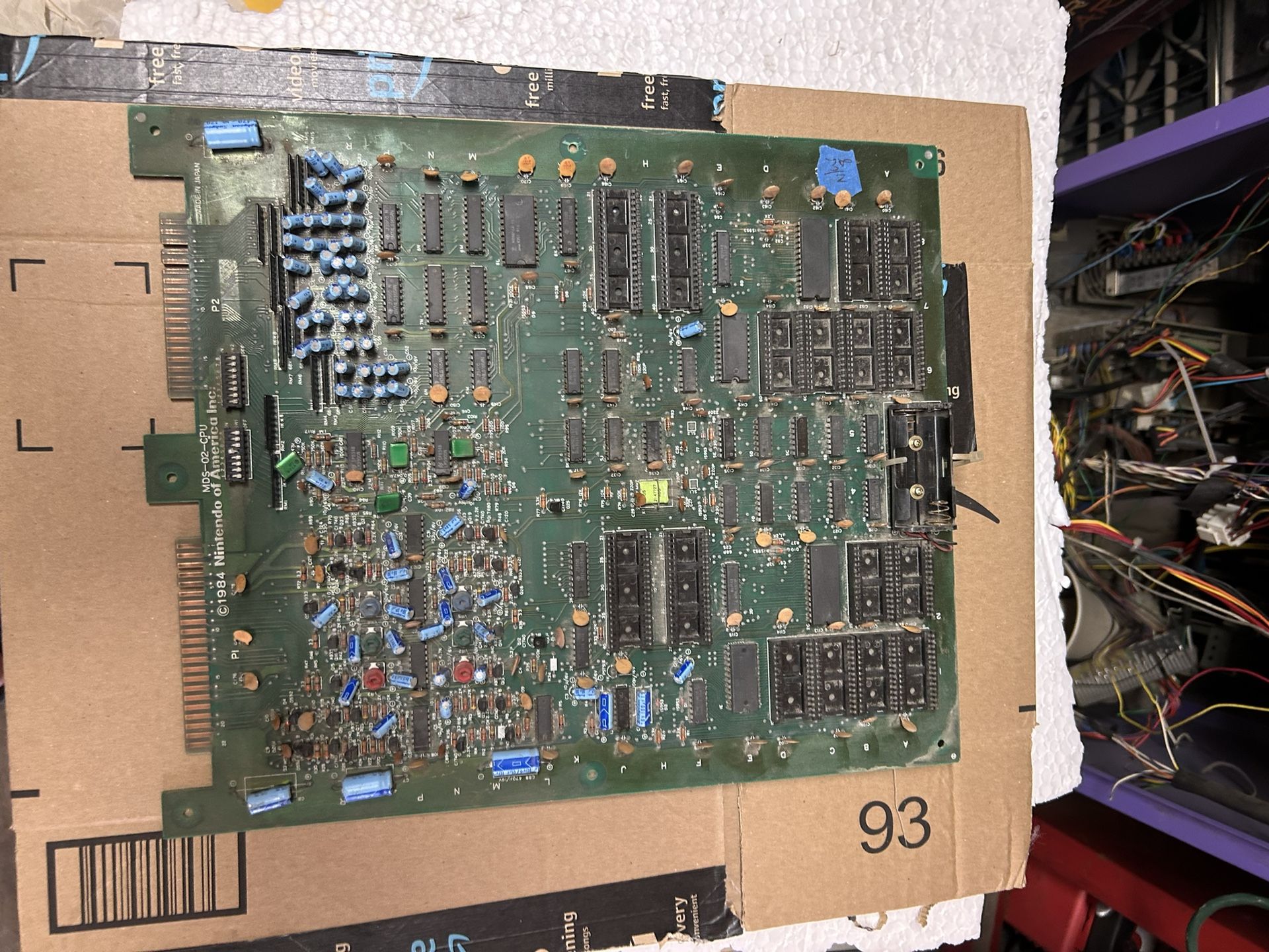 Nintendo Vs System Arcade Video Game Pcb Board Not Working