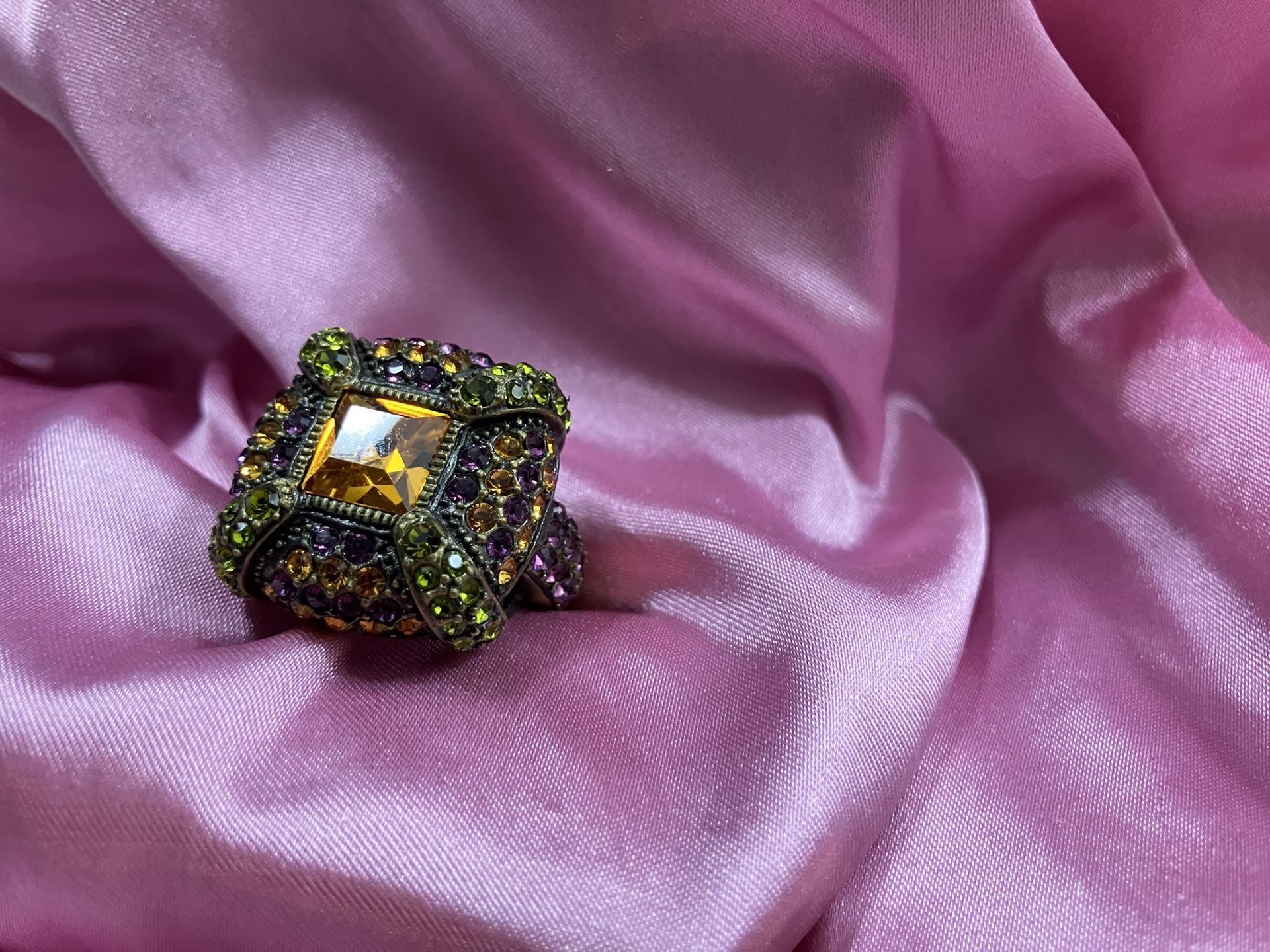Rare Vintage Heidi Daus Cocktail Ring