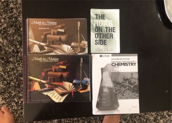 Combo Books - Math In Motion, Exploring Creation With Chemistry, The Roar On The Other Side