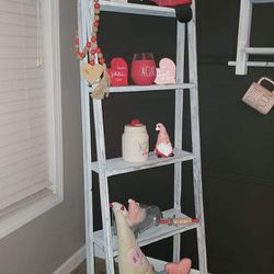 Floating Shelf And Shelf Ladder