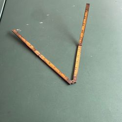 Wooden Folding Rule In Good Shape. Little Worn But Good