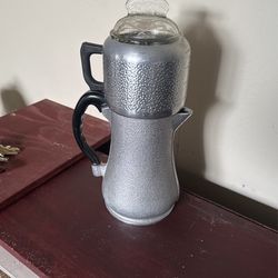 5 pc Guardian Ware Hammered Aluminum Coffee Percolator Pot w/Glass Lid Carafe 8c