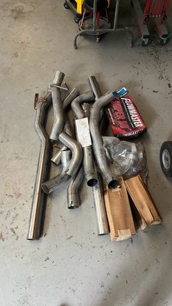 Shortbed Chevy truck exhaust
