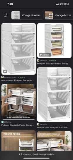 Stackable Plastic Storage