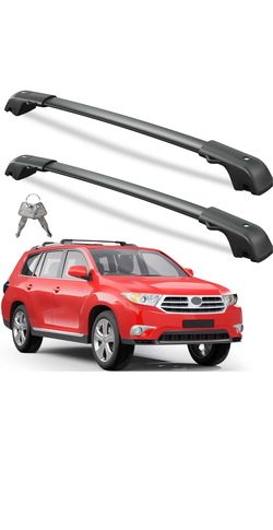 Wonderdriver 300lbs Lockable Roof Rack Cross Bars Toyota Highlander 2008-2013