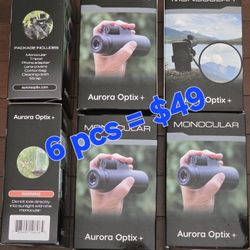6 pcs Aurora Optix Monocular 10X42 Zoom