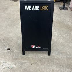 A Frame Chalk Board Sign LAFC Soccor 