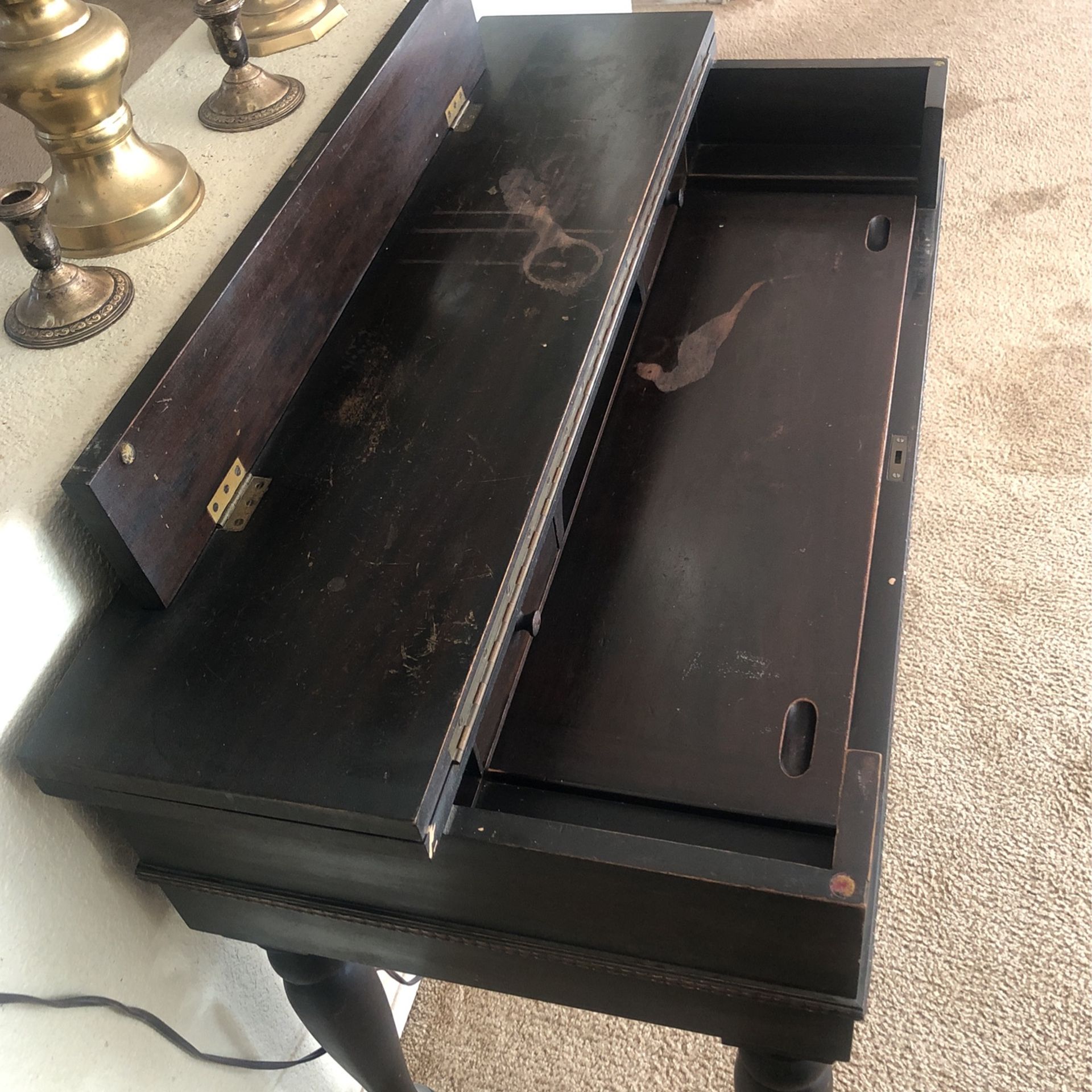 Antique 18Th Century Spinet Desk
