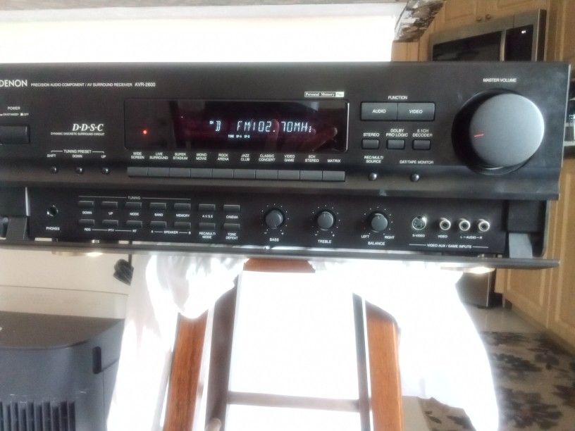 Denon Stereo Surround Sound Home Theater System With Original Remote Control