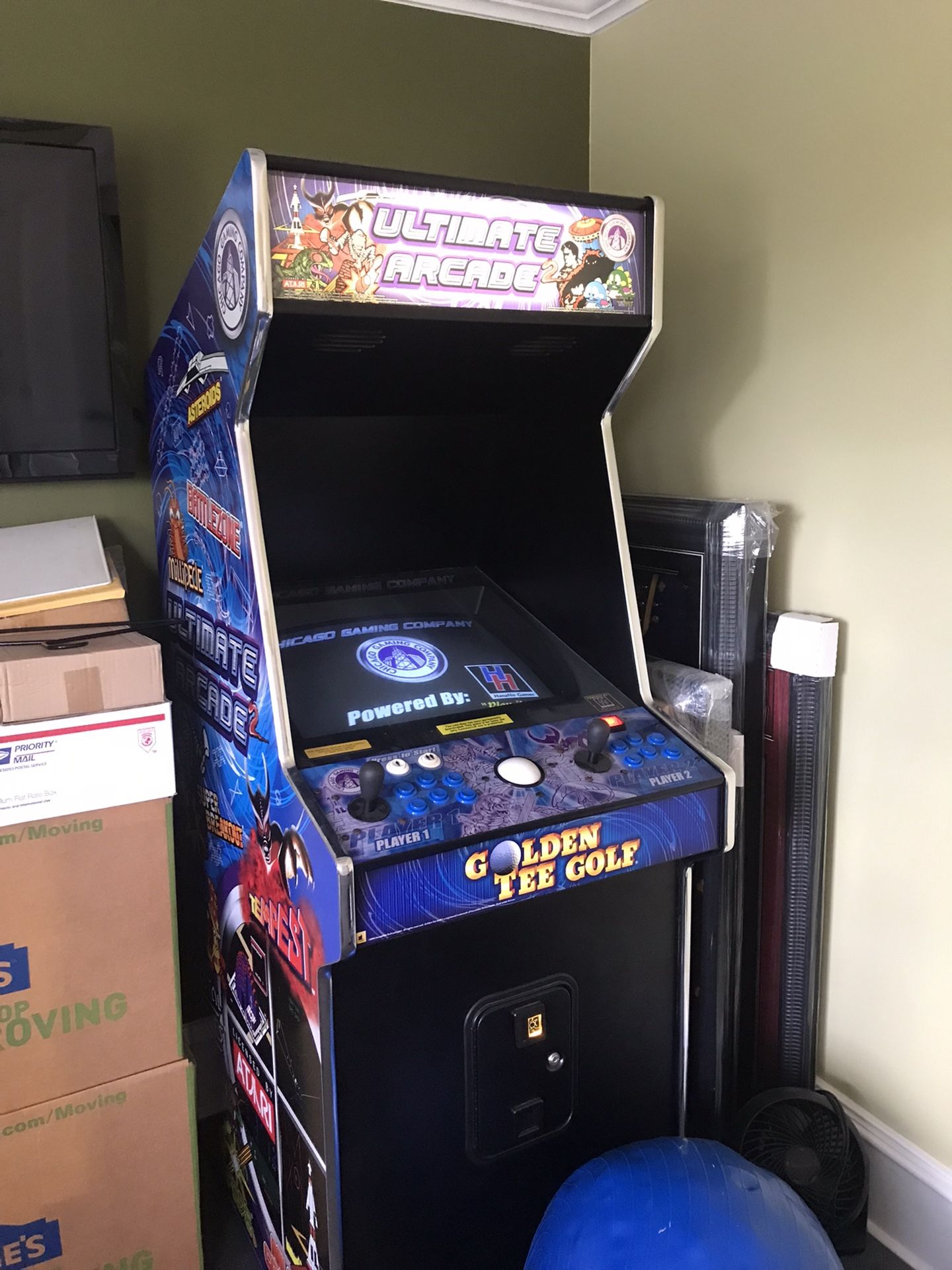 Full Size Like New Ultimate Arcade Legends Loaded W/100 1980’s Arcade Popular Games 
