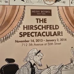 The Hirschfeld Spectacular SOLD OUT Poster Designed For The Opening New Gallery In 2013 