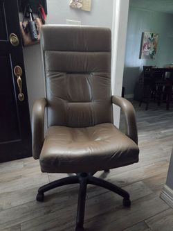 Brown Leather office chair
