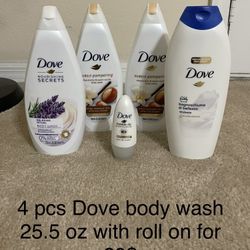 Dove 25.5 Oz Each For 5$