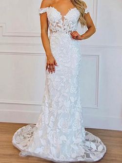 NWT Nox Anabel Bridal Off Shoulder Mermaid Corset Bridal Rose Dress (size 8)