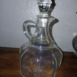 Antique Hazel Atlas Cruet With Stopper 