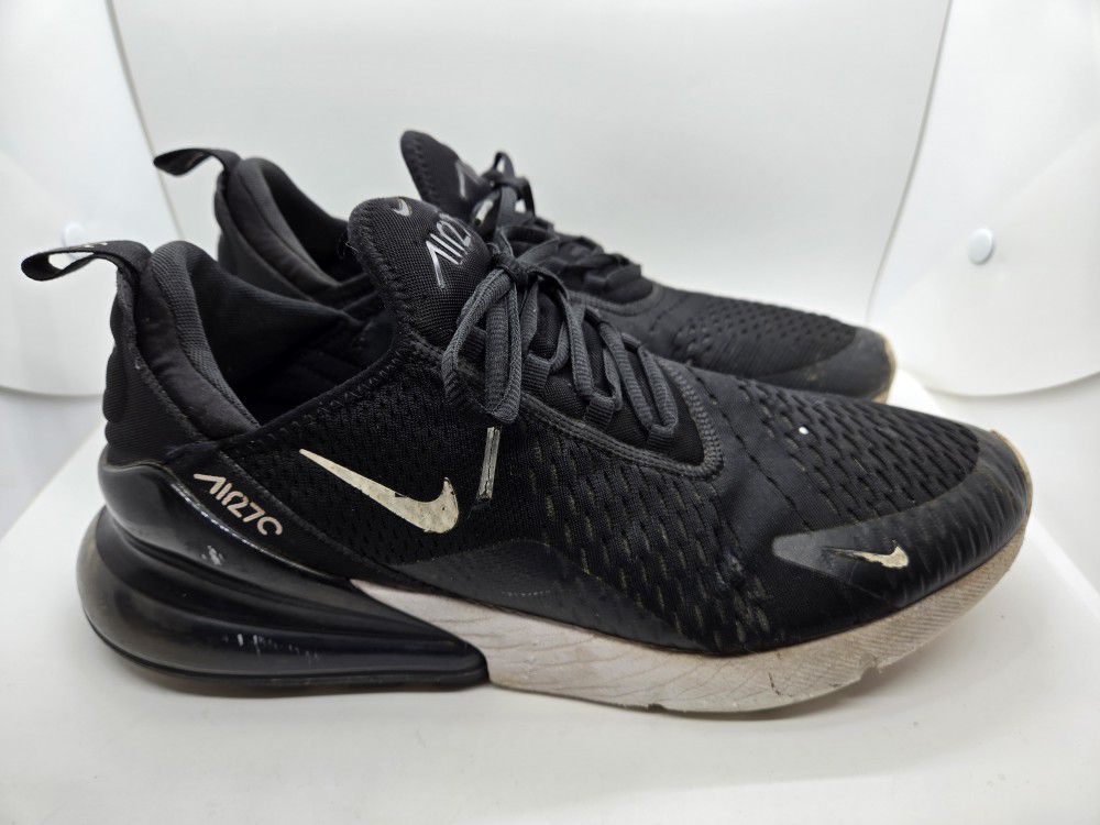 Nike Air Max 270 Anthracite Shoes Men's 12M Black Solar Red White Casual Sneaker