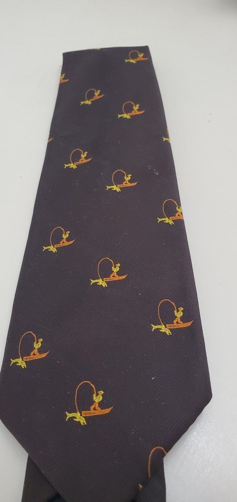 MENS VINTAGE FISHING TIE