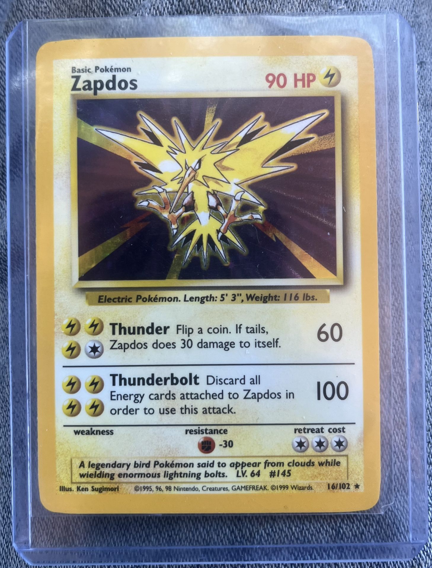 Zapdos Holo Base Set