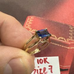 10K Solid Gold Wedding Ring Size 7