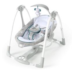 NEW! Ingenuity ConvertMe 2:1 Compact Portable Automatic Baby Swing