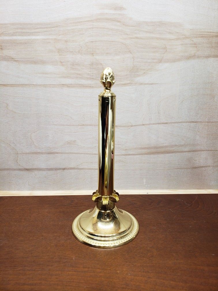 Godinger Brass Candle With Spring Loaded Candle Push