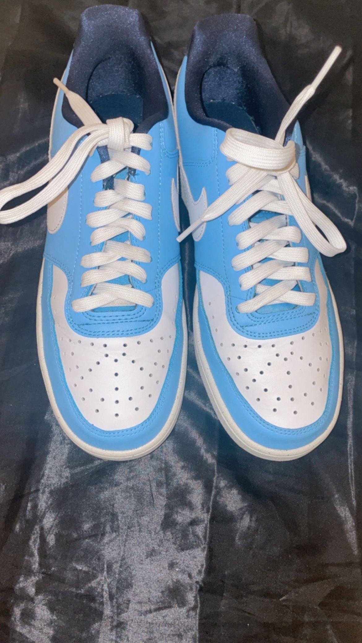 Nike Court Vision Sneakers For Woman’s Size 9 Blue And White Be True To Her School