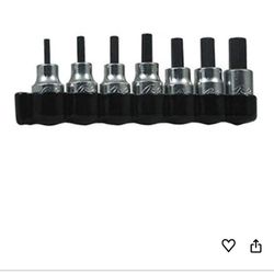LISLE 13600 SAE Hex Bit Set (7 Piece)