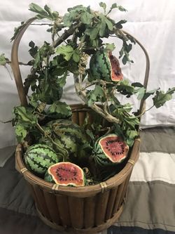 Vintage Watermelon Basket