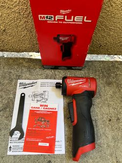 Milwaukee M12 FUEL 12V Lithium-Ion Brushless Cordless 1/4 in. Right Angle Die Grinder (Tool-Only)