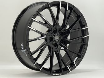 4pc 22" Lexani Wheels VELAR Gloss Black Machine Tip finish 5X112  ET 32 22X9 #17 set of 4 new in box