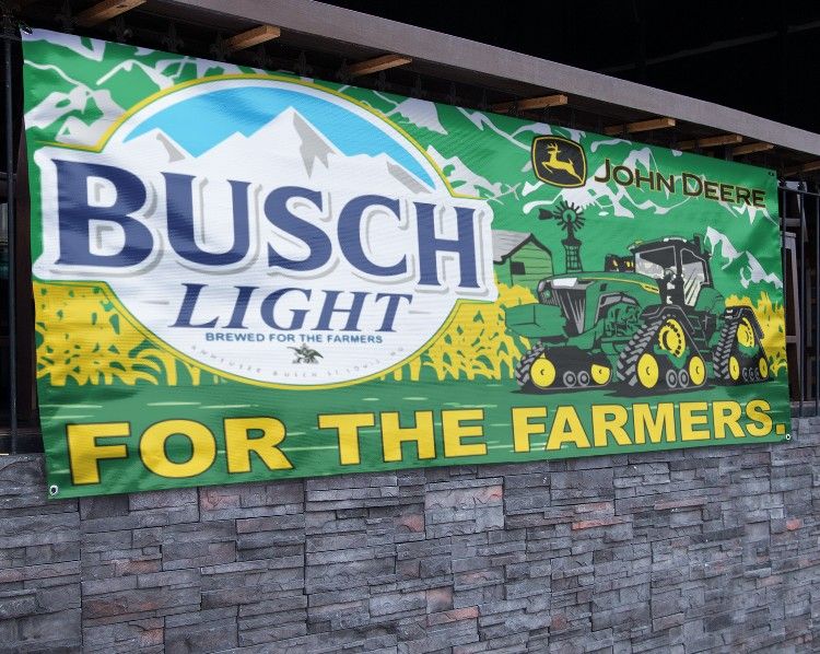 Busch Light John Deere Farmers Banner - 2.5ft x 5ft