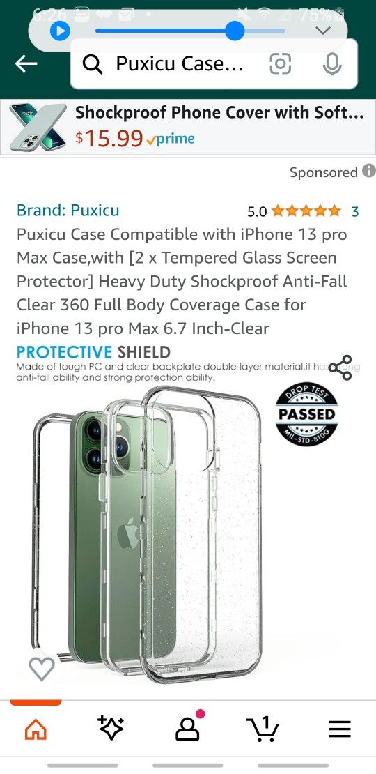 Case Compatible with iPhone 13 pro Max Case,with [2 x Tempered Glass Screen Protector] Heavy Duty Shockproof Anti-Fall Clear 360 Full Body Coverage Ca