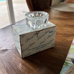 Princess House Crystal Tea lights Holders