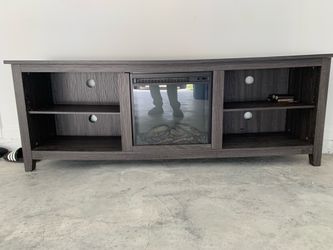 Fire place TV stand.