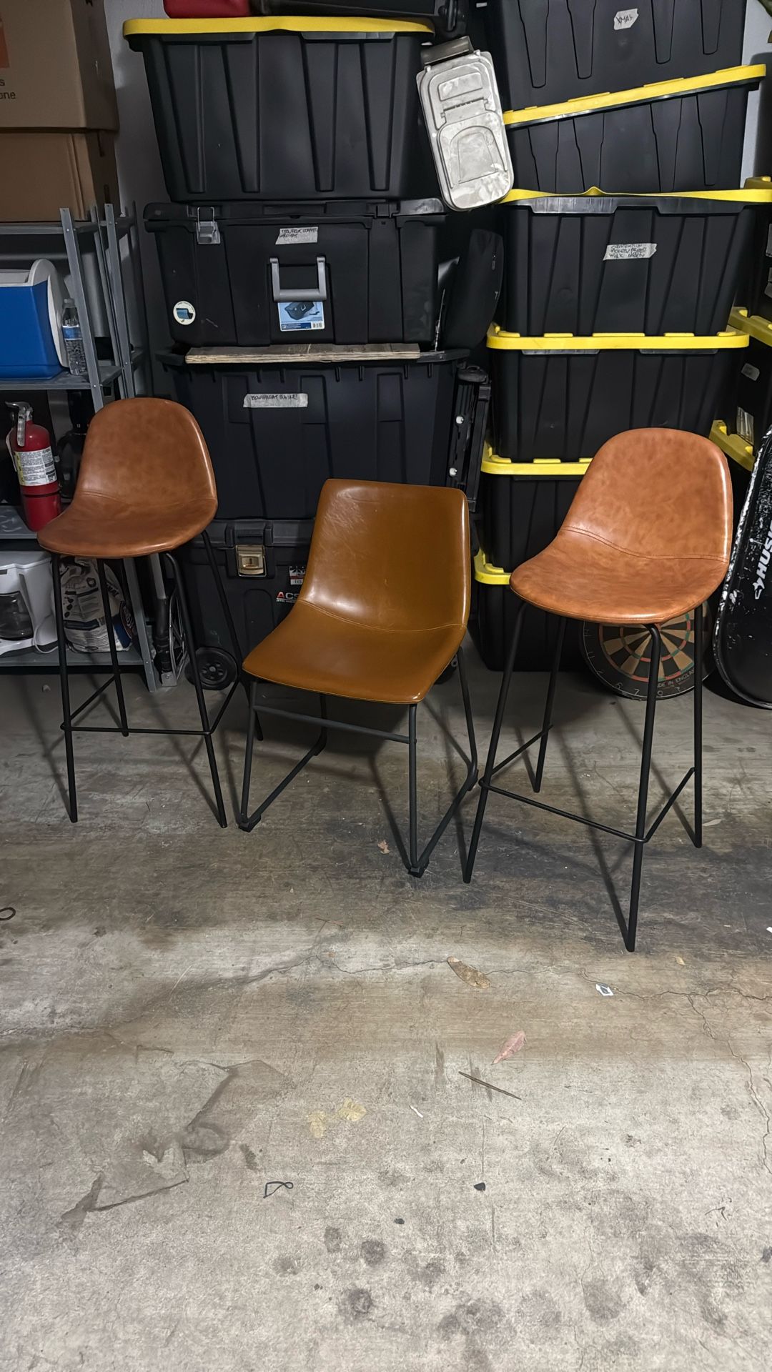 3 Chairs Brown Matching. 35 OBO located In PB