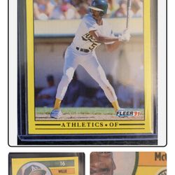 91 Fleer Willie Mcgee Error Card