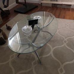 2 Glass Tables 
