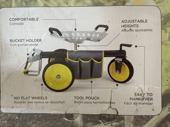 Garden Stool Seat Cart Scooter