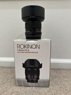 Rokinon 14mm f2.8 ED As If UMC Manual Focus for CANON
