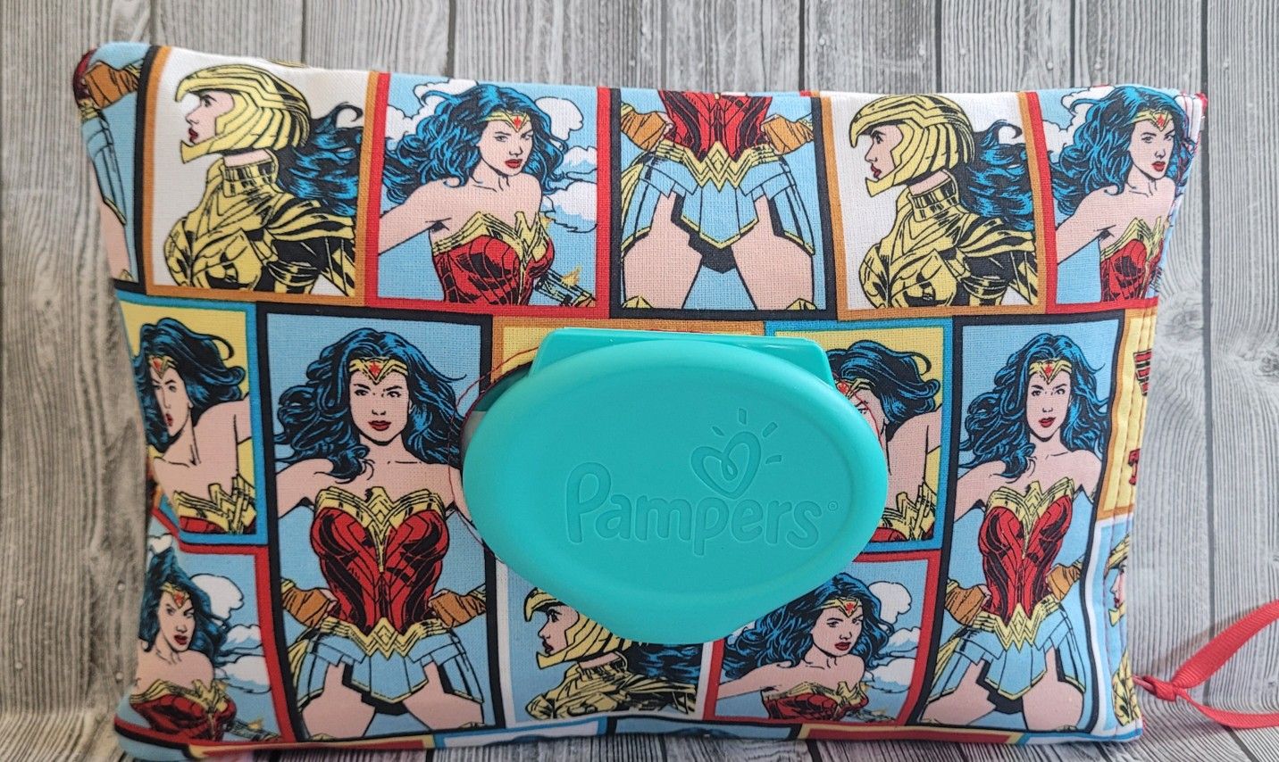 Wonder Woman Pampers Wipes Cover