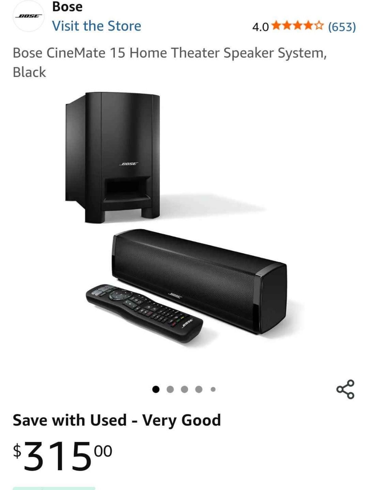 Bose Cinemate 15 Soundbar/Subwoofer (Gebraucht) in Niederrohrdorf für
